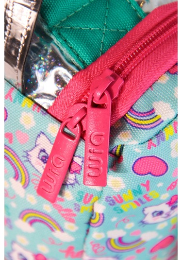 Wia Sweet Cat Kız Çocuk Termoslu Beslenme Çantası Turkuaz