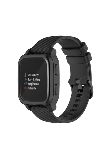 Garmin Venu Sq İçin Temperli Cam Ekran Koruyuculu Koruyucu Tampon Kılıf, Sert Koruyucu Kılıf