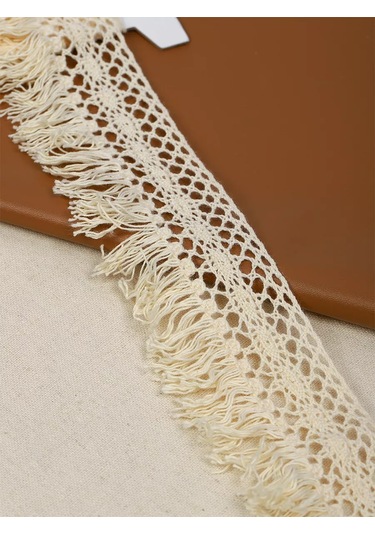 Tby Püsküllü Pamuklu Dantel 4,5 Cm 3 M Paket 242648913