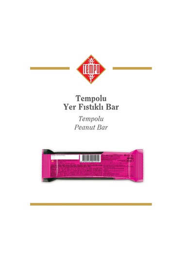 Tempolu Yer Fıstıklı Bar 30 G X 12 Adet