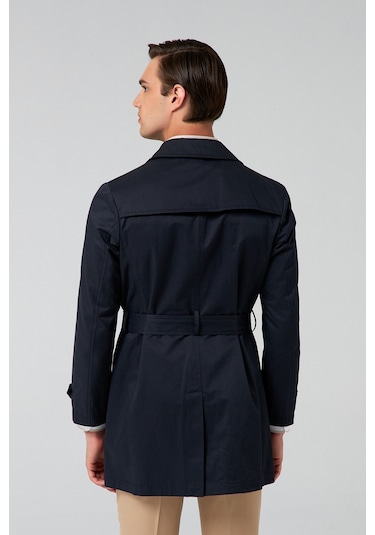 Ds Damat Regular Fit Lacivert Düz Pardösü - Trençkot 2hcp835260360 Lacivert