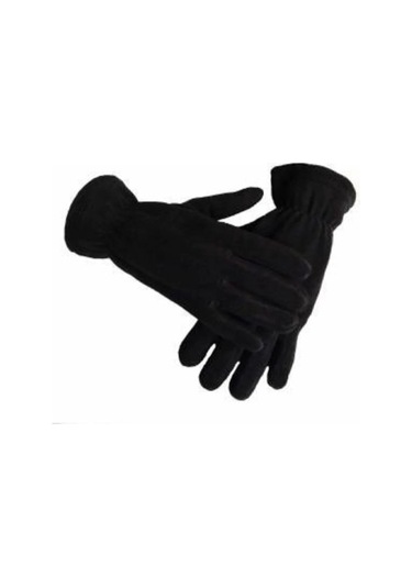 2'li Erkek Termal Tayt-polar Boyunluk-polar Bere-polar Eldiven-termal Çorap Set Aynı Gün Kargolama Siyah