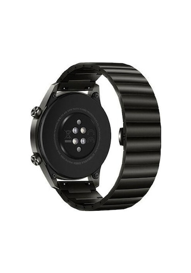 Oppo Watch 46mm 22mm Yandan Klipsli Paslanmaz Çelik Kordon + Metal Kordon Dönüştürücü