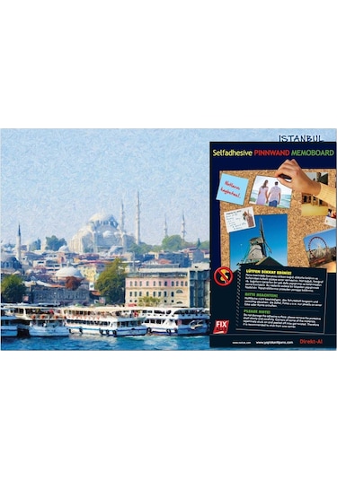Yapışkanlı Pano/İstanbul, Manzara 33X48 Cm.