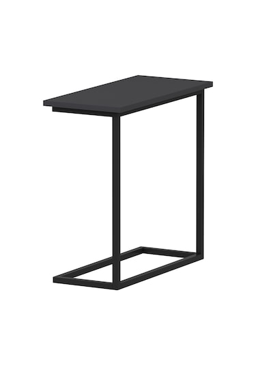 Narin Yan Sehpa, Metal Ayaklı Yan Sehpa, Ev-ofis - Antrasit/siyah Antrasit/siyah