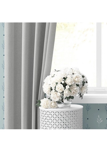 Blackout Gri Karartma Fon Güneşlik Perde Gri