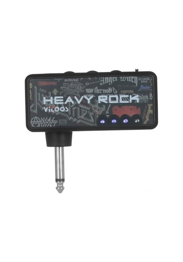 Novahub Vitoos Heavy Rock V2 Gitar Kulaklık Amplifikatörü, Usb Kablo, Siyah, Kompakt, Usb Şarj, Mini Amplify