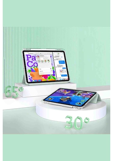 İpad Pro 11 2025 M5 Çip Uyumlu Airbagli Manyetik Ayrılabilen Fuchsia Sliding Tablet Kılıfı Kapaklı Kılıf