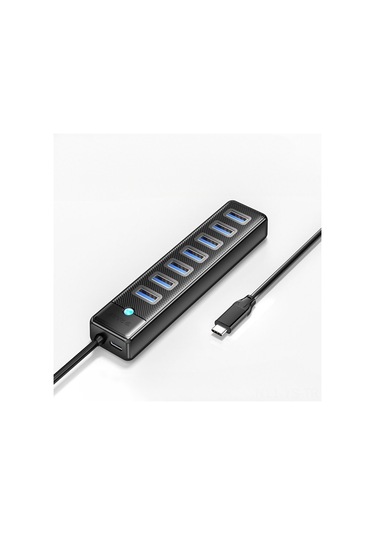 Yunboo Orico Usb-c 7 Port Genişletici Hub - 5gbps Hızlı Veri Transferi, 5v3a Kararlı Besleme, Usb 3.0, Siyah Pw7u-c3