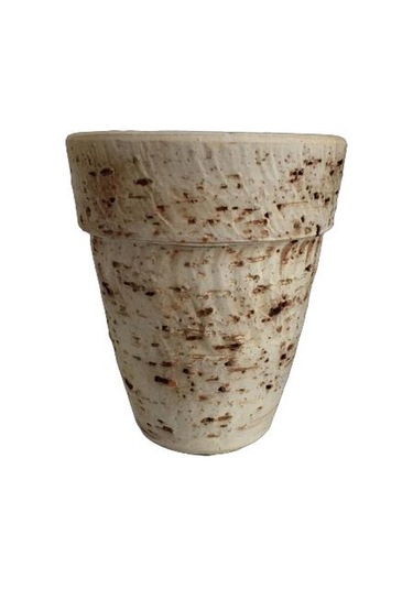 Antik Görünümlü Eskitme Toprak Saksı 17 Cm 15 Cm