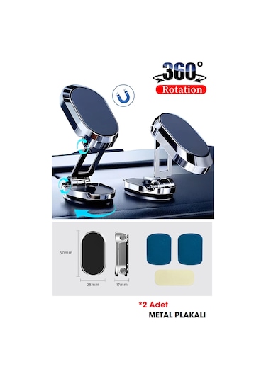 Auris H10 Torpidoya Yapışan Manyetik Araç İçi Telefon Tutucu