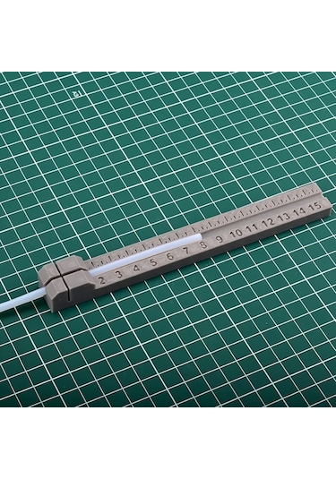 Fochsia Gri Sku Ptfe Boru Kesme Aleti Çift Ölçekli Metrik İnç Dayanıklı Plastik Gri