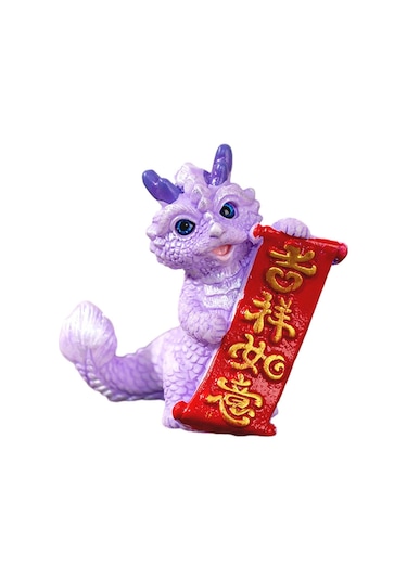 Homyl Çin Yeni Yılı Ejderha Heykeli Heykel Ev Oturma Stil-d