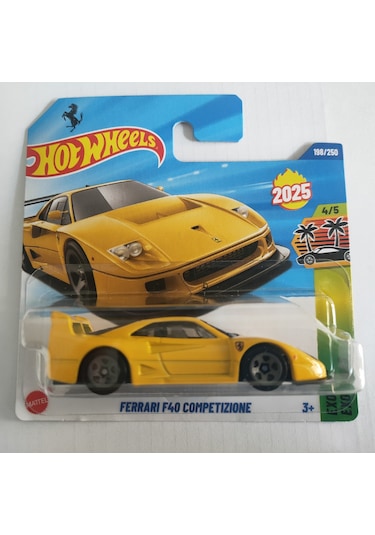 2026 Case Hot Wheels Ferrari F40 Competizione Sarı