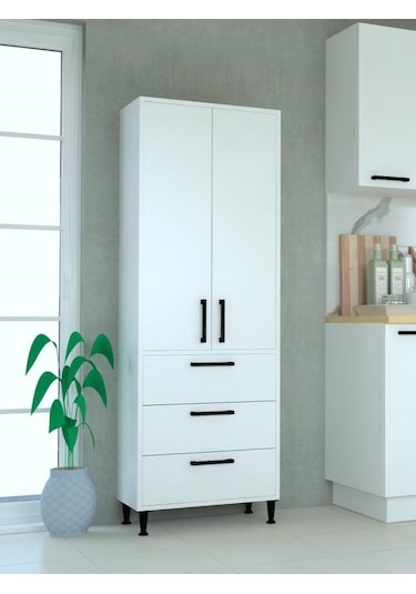 Mobilique 3 Çekmece 2 Kapakli Ay Dolap Mutfak Dolabı