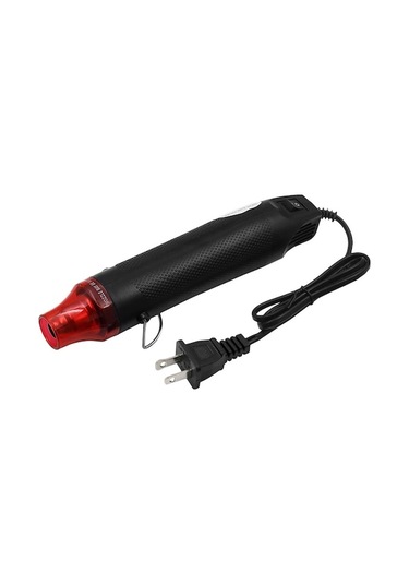 Createtech Elektrikli Sıcak Hava Tabancası 300w, Mini El Isı Aleti, Amerikan Prizli, Siyah Model
