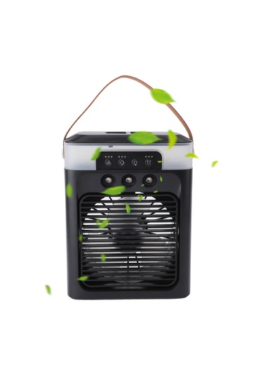 Mufunye Usb Usb Soğutma Buhar Fani, 3 Ağızlı Sprey, Aromaterapi Fonksiyonu, 400ml Su Deposu, Ofis Ve Ev İçin Siyah