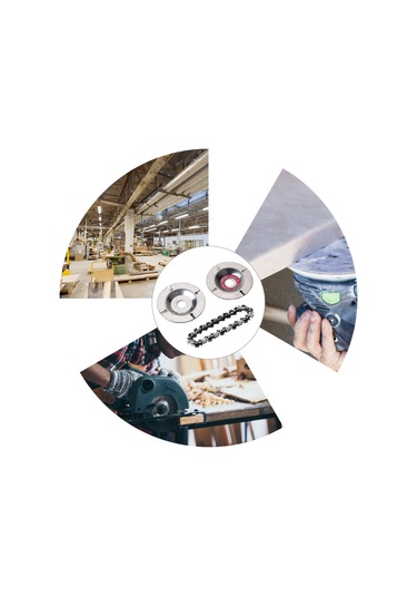 Springsun 4 İnç 22 Dişli Ahşap Kesici Zincir Diski - Açımlı Taşlama, Hızlı Montajlı, Ahşap İşleri Ve Kök Heykeli İçin 16mm Uç Borulu