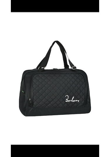 Askılıklı Spor El Valizi Orta Boy Su Geçirmez El Çantası Sıyah Çok Renkli