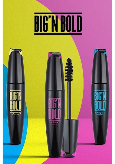 Flormar Big'N Bold Suya Dayanıklı Dolgunlaştırıcı Maskara 002 Waterproof