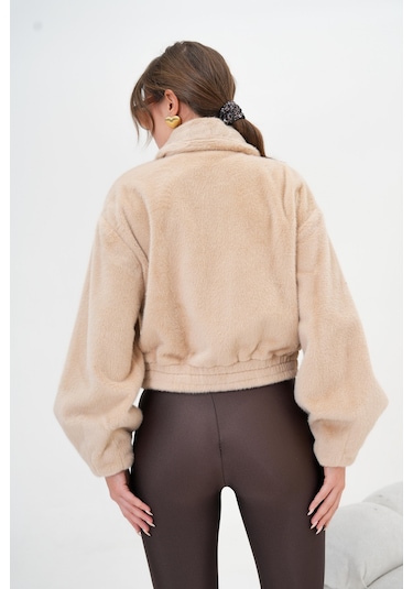 Ftz Kadın Kaşmir Mont Beige 30984 Beige Bej