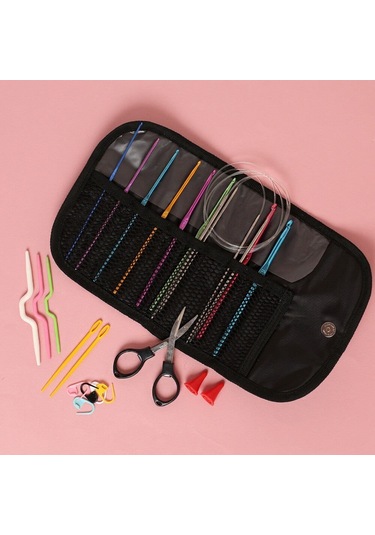 Loren Çantalı Tığ Ve Örgü Aksesuarları Seti