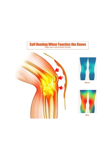 Pazly Kış Sporları İçin Sıcak Tutan Esnek Dizlik - Siyah/gri, Koşu Ve Spor Koruyucu Gri