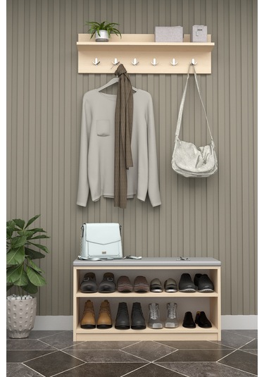 Asra Trend Puflu Ayakkabılık Ve Askılık A-34 Akçaağaç Akçaağaç