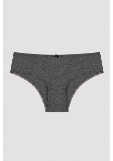 Penti Daily Lace Pamuklu 3lü Gri Hipster Külot