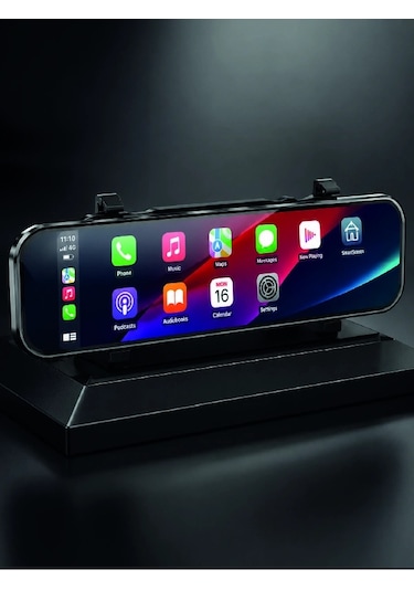 Araç İçi Multimedya Ekranı Çift Kameralı Ayna Carplay