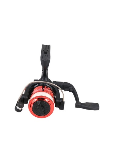 Kırmızı Muqzı Spor Aksesuarı 3 Rulman Topları Mini Yüksek Hızlı İplik Balıkçılık Reel İle 60 M Şeffaf Hat