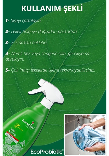 Organik Çok Yönlü Leke Çıkarıcı - 500 Ml Sprey
