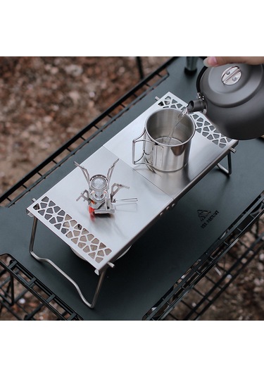 Samdoo Stainless Steel Çadır Masası - Fırın Uyumlu, Isı Yalıtımı, Kolay Kurulum, Çekmeceli Saklama Çantası İle Taşınabilir Kamp Aksesuarı Çok Renkli