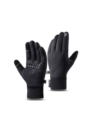 Pazly Kış İçin Su Geçirmez Rüzgarlı Motosiklet/bisiklet Eldiveni - Dokunmatik Eldiven