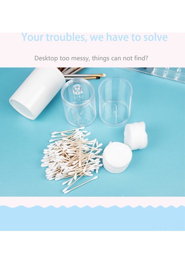 Neevoyu Akrilik Transparan Çift Katlı Kosmetik Saklama Kutusu - Dudak Ruj, Pamuk Yastık Ve Q-tip İçin Uzunluk: 104 Karakter Diğer