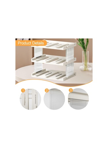 Suntek Bardak Depolama Rafı Bodrum İçecekler Mutfak Düzenleme 33x22x27,5 Cm Şeffaf