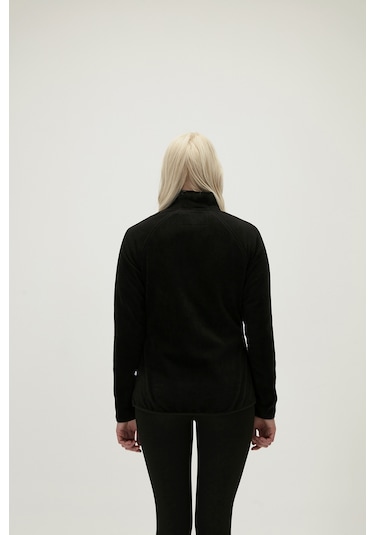 Bad Bear Wilma Full-zip Siyah Fermuarlı Kadın Polar Sweatshirt-siyah Siyah