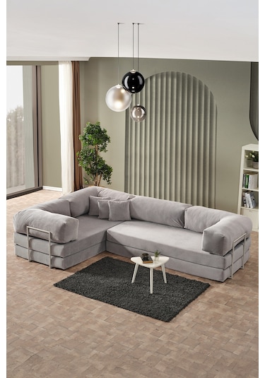 Legom Lucas Aktivite Koltuğu Yatak Olabilen Çok Amaçlı Kanepe L Koltuk Gri Gri