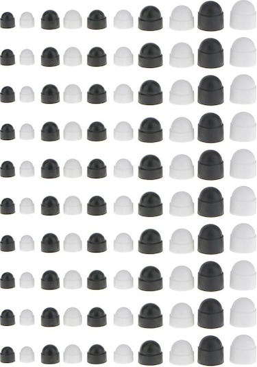 Suntek 10 Adet M12 Beyaz Dome Cıvata Somun Koruma Kapakları