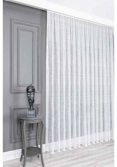 Evdepo Home Kullanıma Hazır Örme Tül Perde (540736759)