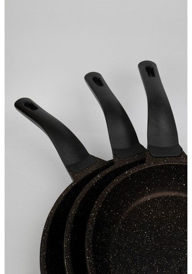 Masterchef Aluminyum Döküm 3'lü Dilimli Tava Kahverengi