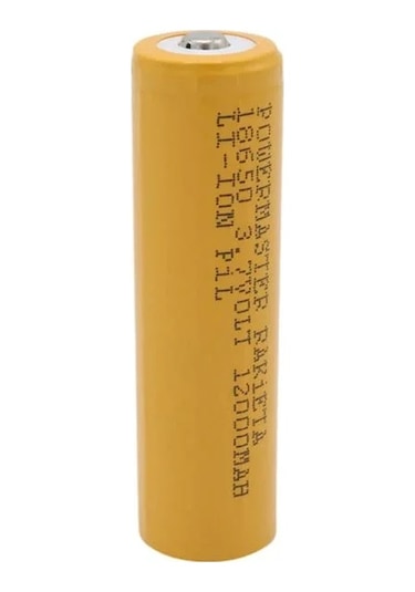 Powermaster Pm-9599 Rakieta 3.7 Volt 1200mah 18650 Başlıklı Şarj Edilebilir Lityum Pil Tekli