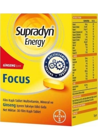 Pharmaton Vitality 30 Kapsül Energy Focus 30 Tablet
