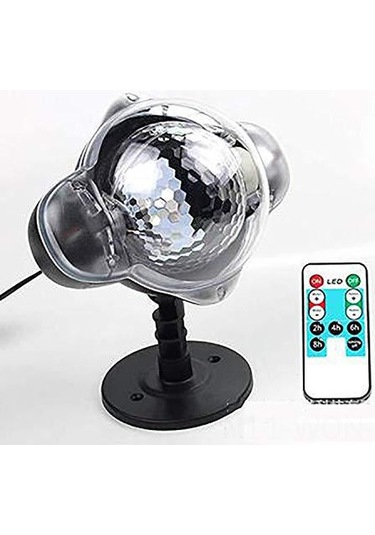 Neevoyu Ip65 Su Geçirmez Led Kar Tanesi Projektörü, Uzaktan Kumanda Ve Zamanlayıcı İle Dış Ve İç Mekan Noel Partileri İçin Aydınlatma