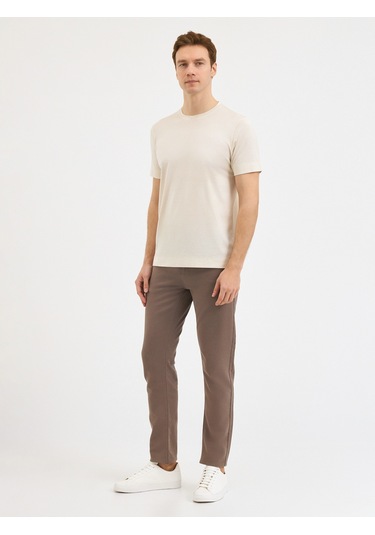 Karaca Erkek Modern Fıt Tişört-ekru 11.25s.06.607 Ekru