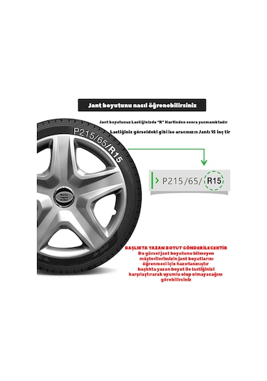 Ford Transit Custom 16'' Inc Uyumlu Takım Jant Kapağı Tnc030