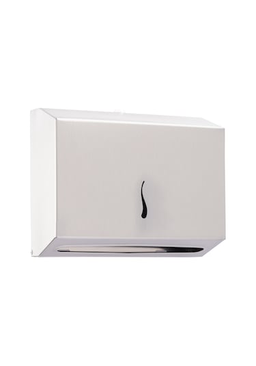 Paslanmaz Çelik Z Katlama Kağıt Havlu Dispenseri-200'lük-EKOSS430 Krom