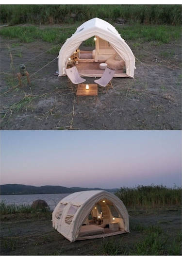 Shufa Glamping Tekne Şekilli Çadır 400x350x220 Cm Çok Renkli