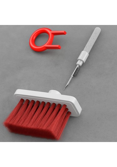5 Fonksiyonlu Çok Amaçlı Teknolojik Cihaz Temizlik Fırçası Seti Klavye, Kulaklık, Telefon, Kamera Temizleme Aracı 1