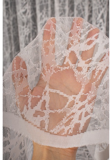 Cam Kırığı Desen Örme Tül Perde 1207